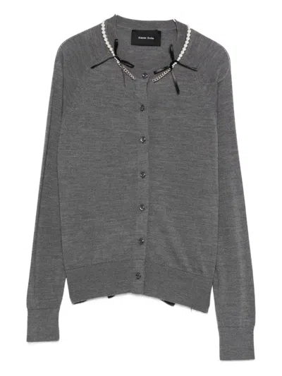 SIMONE ROCHA MERINO WOOL CARDIGAN