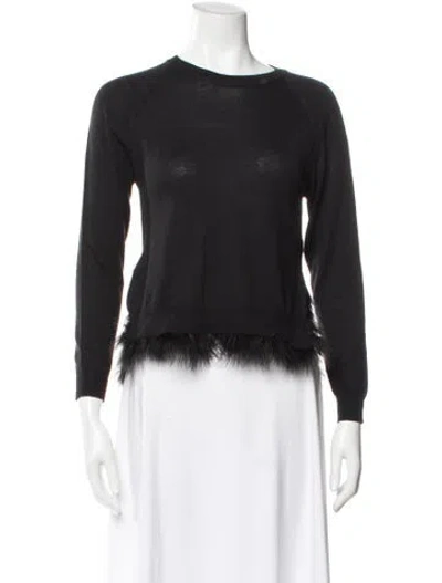 Pre-owned Simone Rocha Merino Wool Crew Neck Sweater In Gray