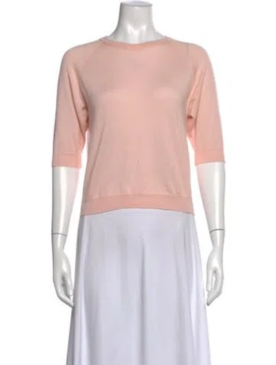 Pre-owned Simone Rocha Merino Wool Crew Neck Sweater In Pink