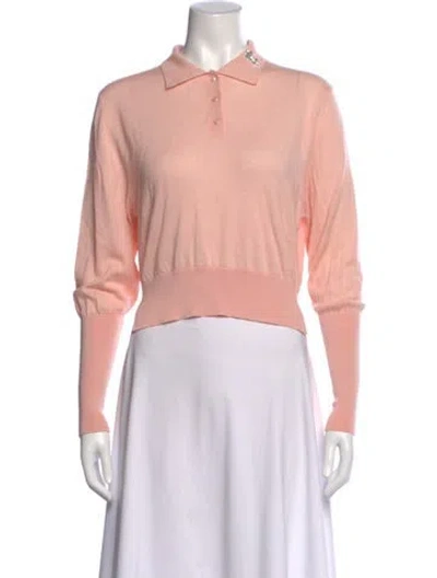 Pre-owned Simone Rocha Merino Wool Crew Neck Sweater W/ Tags In Pink