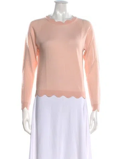 Pre-owned Simone Rocha Merino Wool Crew Neck Top In Pink