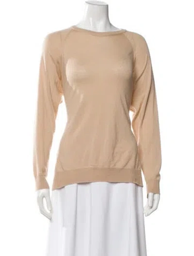 Pre-owned Simone Rocha Merino Wool Scoop Neck Sweater In Neutral