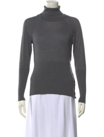 Pre-owned Simone Rocha Merino Wool Turtleneck Sweater In Gray