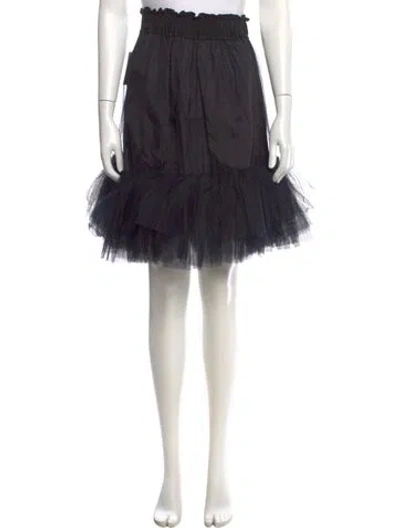 Pre-owned Simone Rocha Mesh Accents Knee-length Skirt In Black