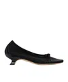 Simone Rocha Mesh Ballerina Low Heels In Black
