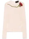 Simone Rocha Mesh Top In Neutrals