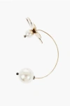 Simone Rocha Metal Single Earring With Pearls In Gold