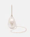 Simone Rocha Large Pearl Egg Clutch Bag In White