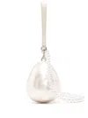 Simone Rocha Micro Egg Perspex Shoulder Bag In Pearl Pearl