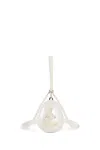 Simone Rocha Micro Egg Bag With Hare Embroidery In White
