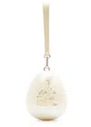 Simone Rocha Micro Egg Faux-pearl Acrylic Cross-body Bag In White