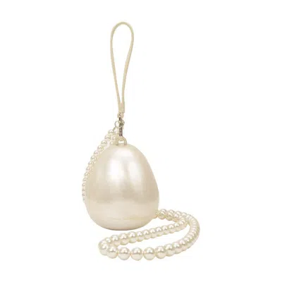 Simone Rocha Micro Egg Pouch In White