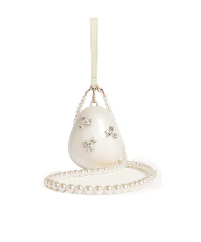 Simone Rocha Micro Egg Shoulder Bag In White