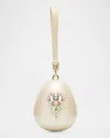 Simone Rocha Micro Pearly Egg Crossbody Bag In Pearl Pink Multi