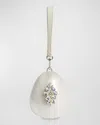Simone Rocha Micro Pearly Egg Crossbody Bag In Pearlclear