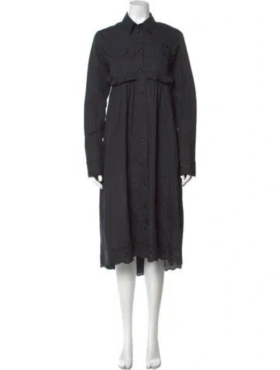 Pre-owned Simone Rocha Midi Length Dress In Black