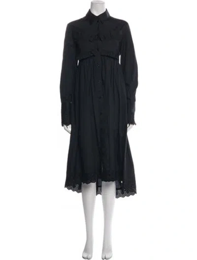 Pre-owned Simone Rocha Midi Length Dress In Black