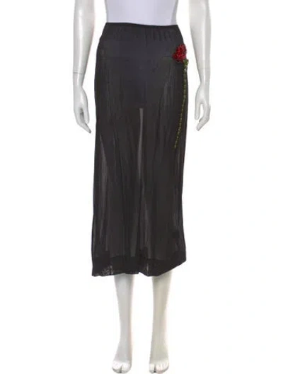 Pre-owned Simone Rocha Midi Length Skirt In Black