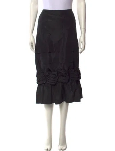 Pre-owned Simone Rocha Midi Length Skirt In Black