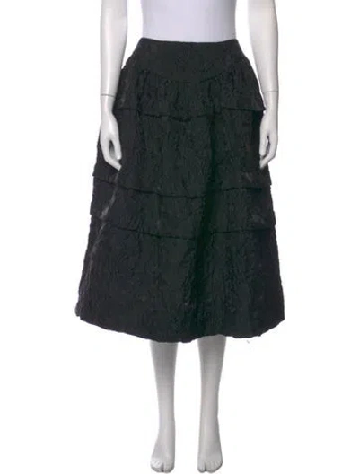 Pre-owned Simone Rocha Midi Length Skirt In Black
