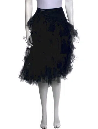 Pre-owned Simone Rocha Midi Length Skirt In Black