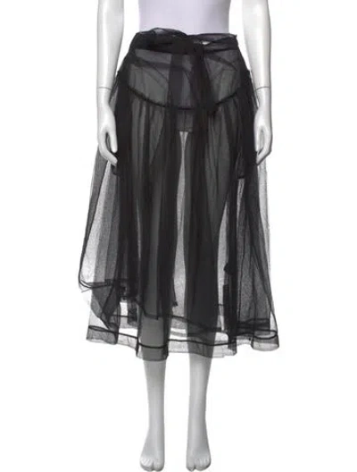 Pre-owned Simone Rocha Midi Length Skirt In Black