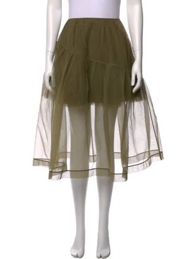 Pre-owned Simone Rocha Midi Length Skirt In Green