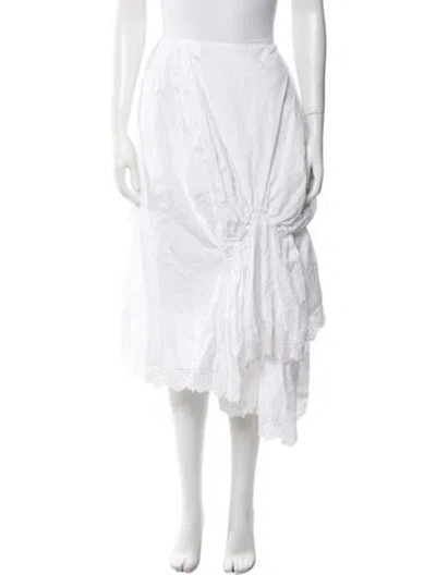 Pre-owned Simone Rocha Midi Length Skirt In White