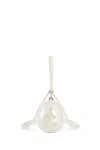 Simone Rocha Micro Egg Bag With Hare Embroidery In White