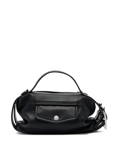 Simone Rocha Mini Biker Belt Tote Bag In Black