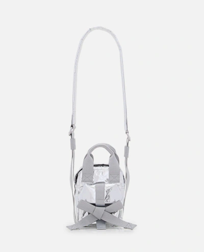 Simone Rocha Mini Classic Bow Crossbody Bag In Silver