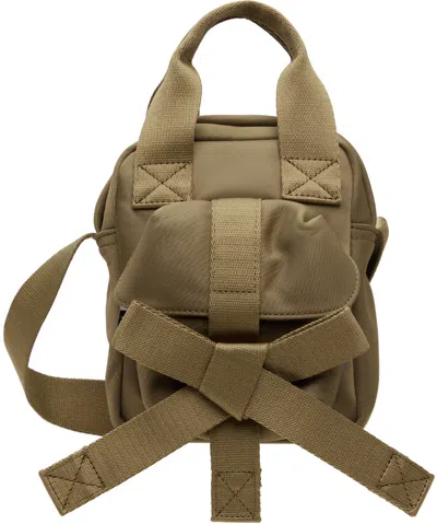 Simone Rocha Mini Classic Nylon Bow Crossbody Bag Green