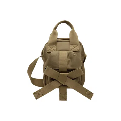 Pre-owned Simone Rocha Mini Classic Nylon Bow Crossbody Bag 'green' | Men's Size Onesize