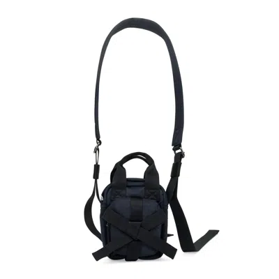 Simone Rocha Mini Classic Nylon Bow Crossbody In Black