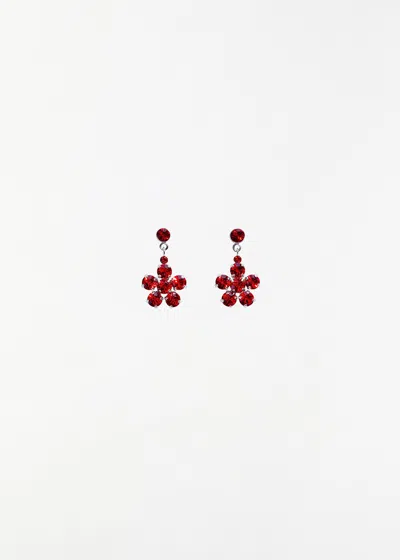 Simone Rocha Mini Daisy Drop Earrings