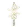 Simone Rocha Mini Flower Hair Clip In White