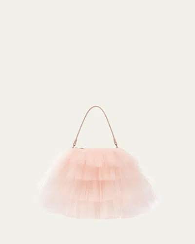 Simone Rocha Mini Frilly Tutu Top-handle Bag In Ballet Nude