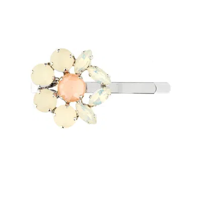 Simone Rocha Mini Heartbloom Hair Clip In Multi