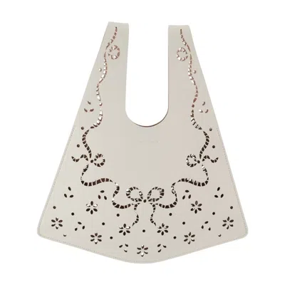Simone Rocha Mini Lasercut Shopper Bag -  - Leather - Ivory