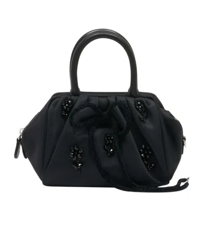 Simone Rocha Mini Pleated Handbag In Black