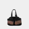 Simone Rocha Mini Sheer Stuffed Shopper Bag In Black