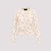 Simone Rocha Cropped Cardigan Tiny Flower Pattern In Multi