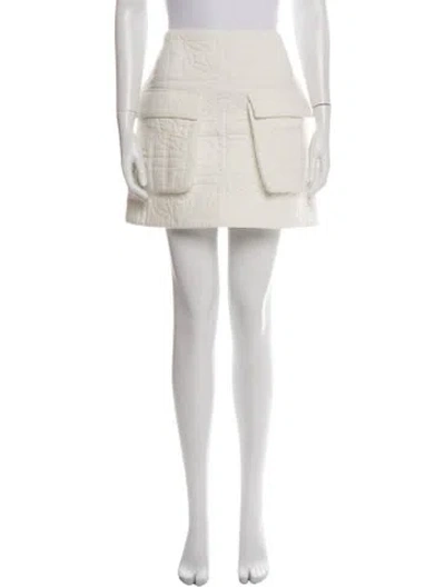 Pre-owned Simone Rocha Mini Skirt In White