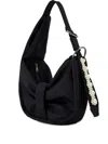Simone Rocha Mini Sling Bow Beaded Shoulder Bag In Black