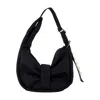 Simone Rocha Mini Sling Bow Shoulder Bag - Nylon - Black In Black