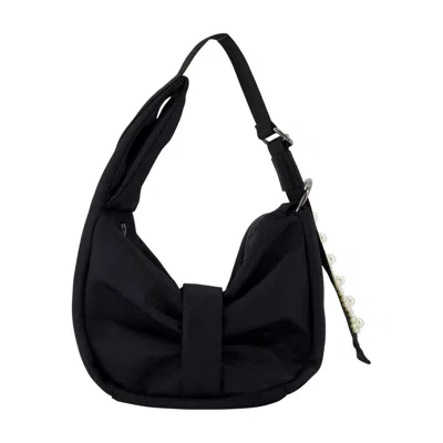 Simone Rocha Mini Sling Bow Shoulder Bag In Black
