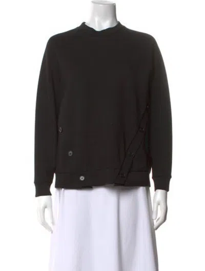 Pre-owned Simone Rocha Mock Neck Long Sleeve Sweatshirt In Black