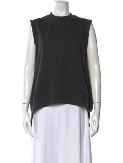 Pre-owned Simone Rocha Mock Neck Sweater In Gray