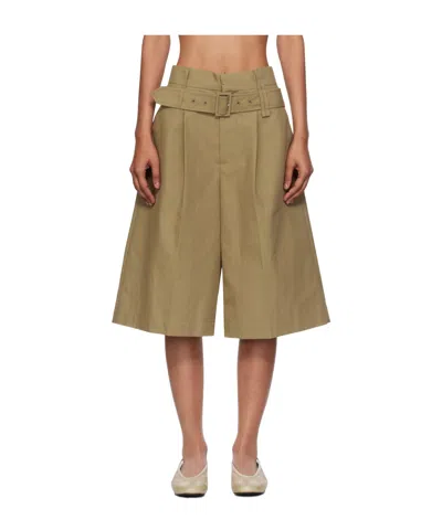 SIMONE ROCHA MULTI-BELT WIDE-LEG SHORTS