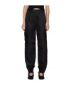 Simone Rocha Multi-pocket Ankle Zipper Casual Pants In Black